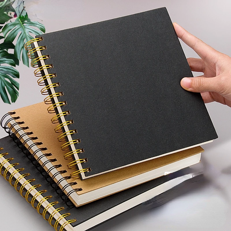 Ceny Kwadratowy Sketchbook Twarda Osłona Cewki Graffiti Art Studenci Wychodzą Ręcznie Malowany Pusty Papier 160g Zagęszczony Album Treningowy 19x19cm