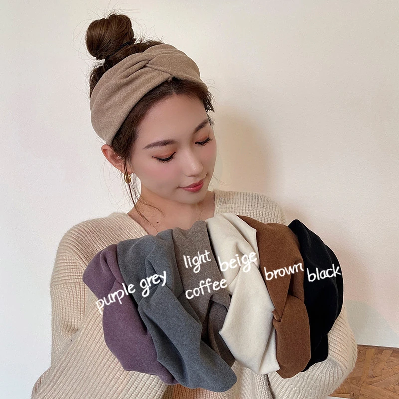 

Корейские модные широкие перекрестные повязки на голову, Женская эластичная спортивная женская лента для мытья лица, аксессуары для волос для девочек
