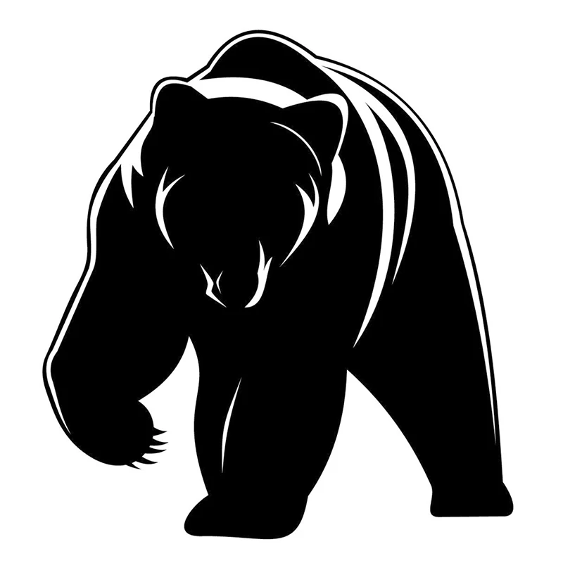 

Наклейка с изображением медведя гризли, 15 см * 15 см
