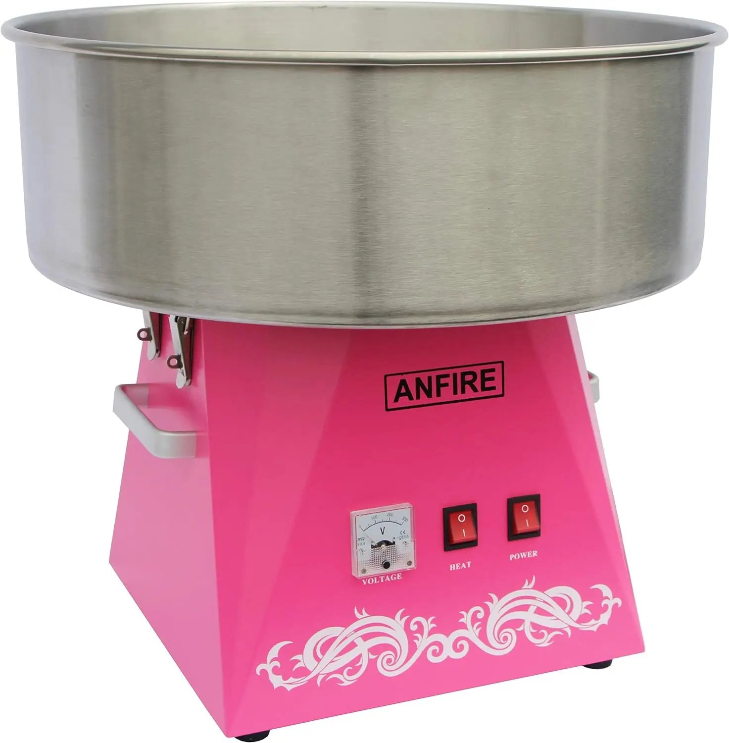 

Cotton Candy Machine Pink Candy Floss Maker for Kits or Party - Includes 10 Cones & Scoop