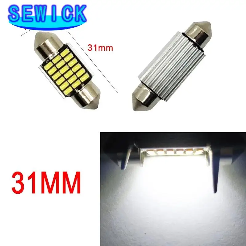 10x C10W C5W LED Canbus Festoon 31 мм 36 39 42 для автомобиля лампа внутреннего освесветильник