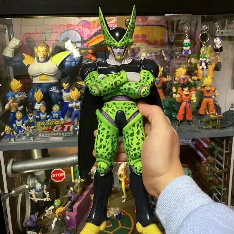 

Bandai Dragon Ball Z Figures Cell Action Figure PVC Model Anime Collection Statue Toys Gifts 33cm