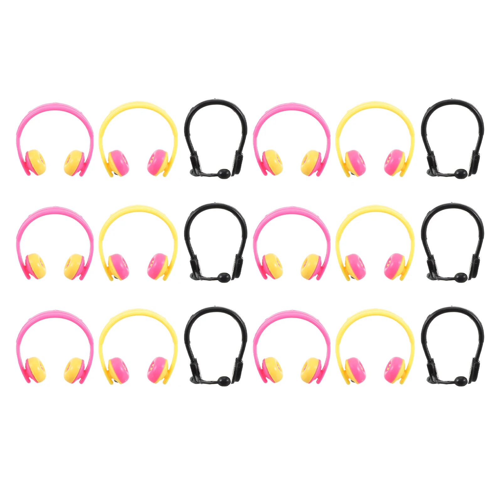 

80 Pcs Mini Sunglasses Decor Supplies Simulation Earphone Cosplay Crafts Headset Decorations Toys Girls Dress-up Model