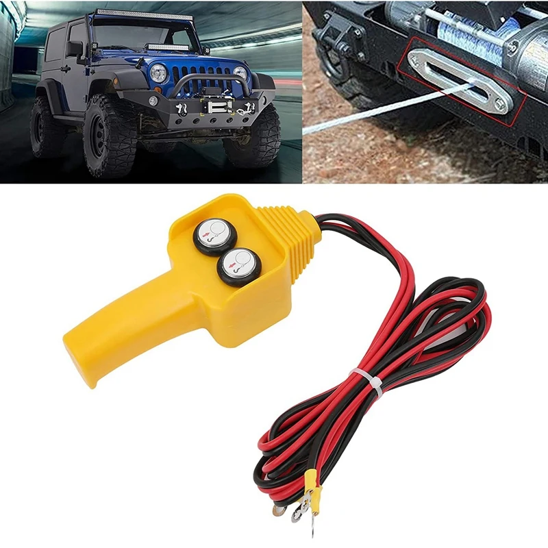 

Car Winch Remote Control Switch Winch Remote Control Button Kit Switch Wired Winch Handle Switch