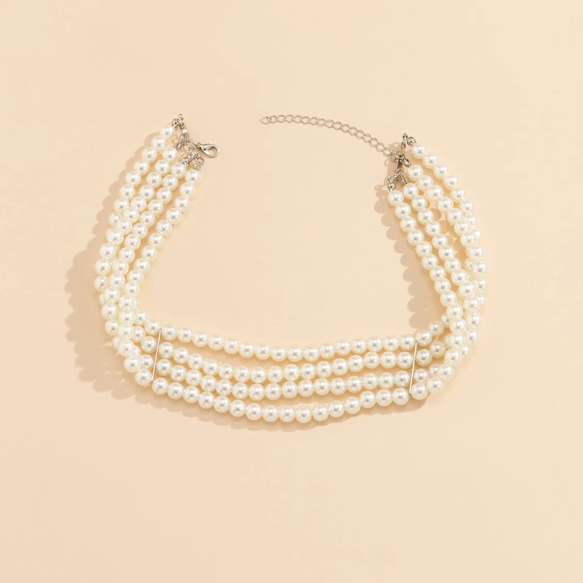 Jewelry Street Shoot Popular Popular Necklace Handmade Multi layer Pearl Neckchain Necklace Ornament Female Choker