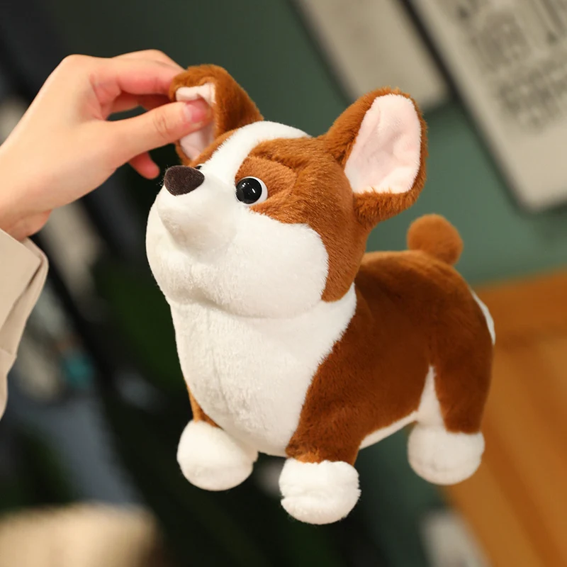 Милая Набивная игрушка-Зверюшка корги с короткими ногами диванная подушка для