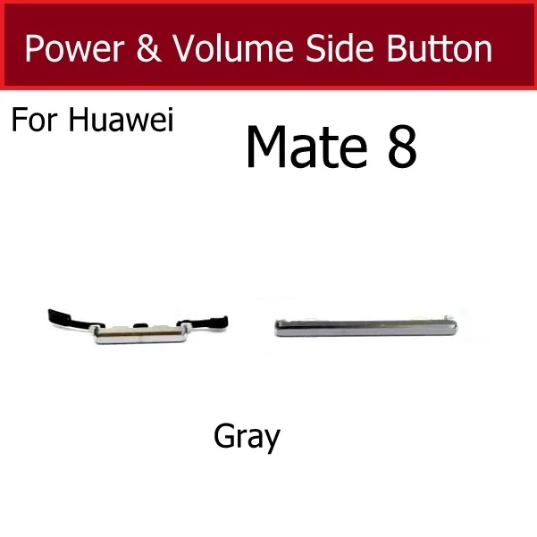 Фото Боковая кнопка включения и выключения громкости для Huawei Mate 8, боковой переключатель регулировки громкости, запасные части для ключей №3