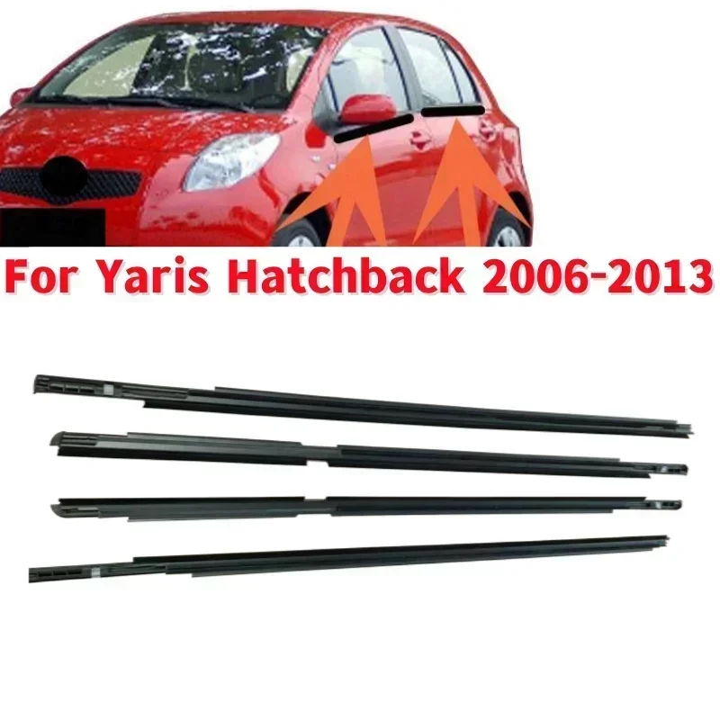 4 шт. водонепроницаемая нажимная лента для окна автомобиля Yaris Hatchback 2006-2013