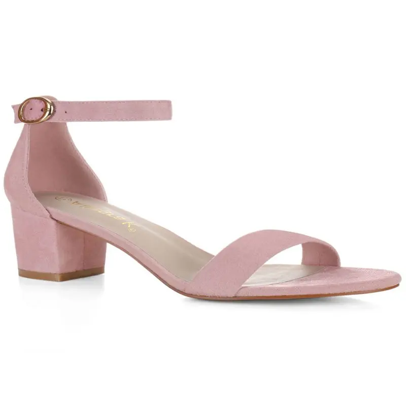 

Women's Open Toe Block Heel Ankle Strap Sandals