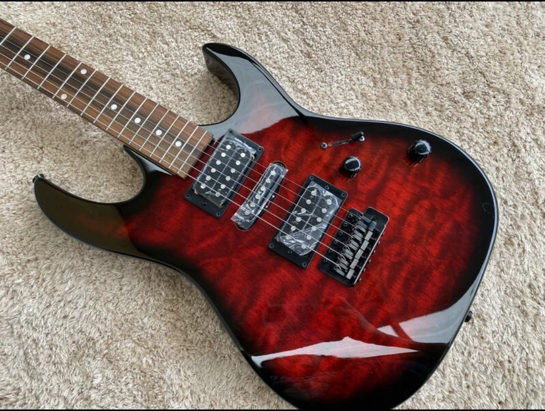 Электрогитара бренда GRX6SPI TRB 39 дюймов 6 струн 22 лада гитара с корпусом из басвуда и деталями динамика.