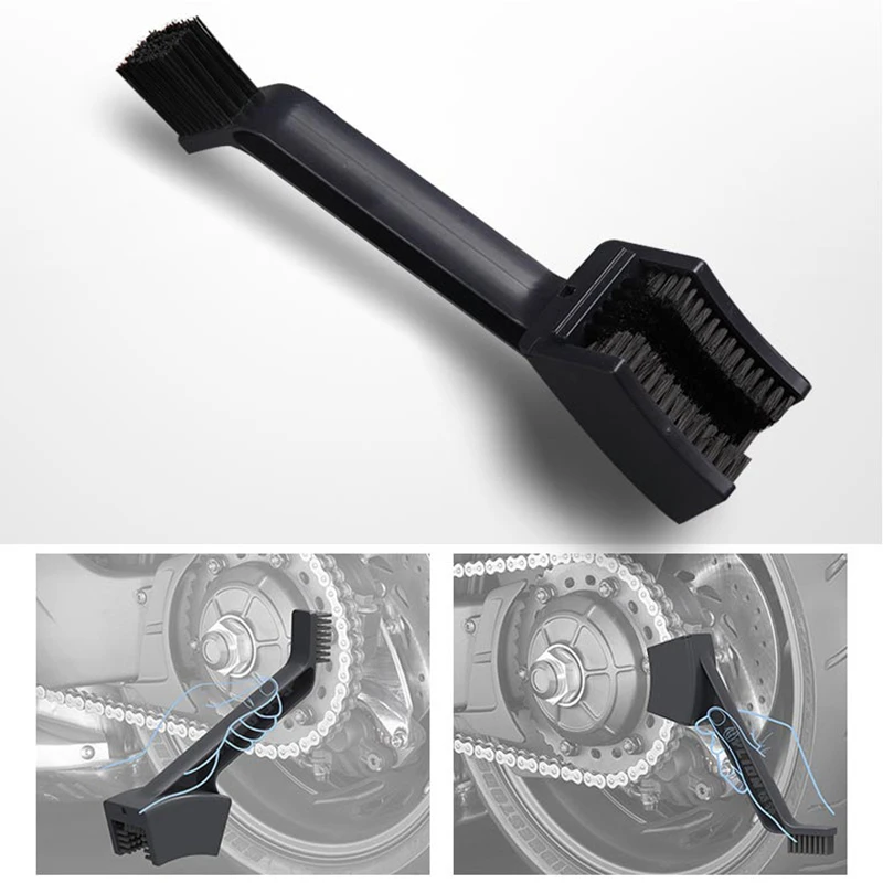 

Щетка для очистки цепи мотоцикла, пластиковое сальниковое уплотнение, инструмент для мойки цепи, аксессуары для скутера, велосипеда, мотоцикла