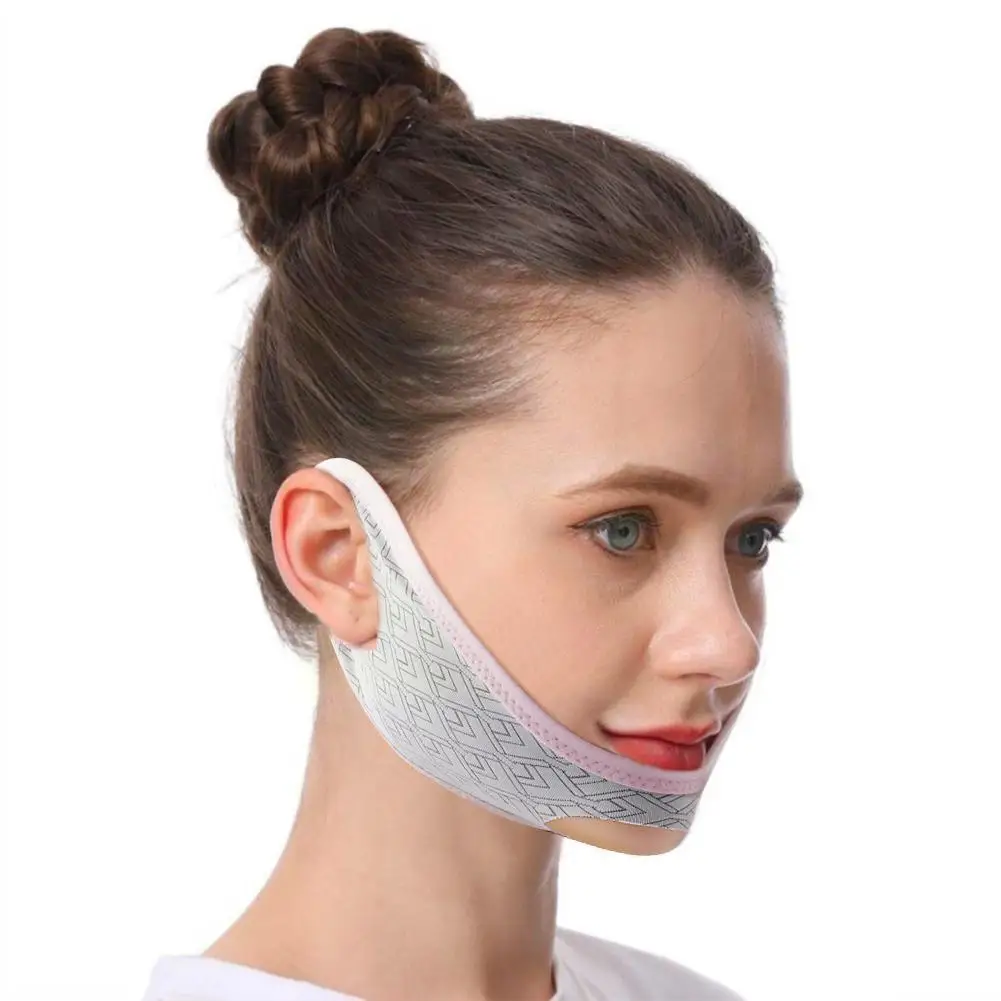 

Reducer Beauty Chin Up Mask Face Sculpting Sleep Mask Slimming Belt Masks Shaping Face V Facial Strap Face Lifting Line G0T1