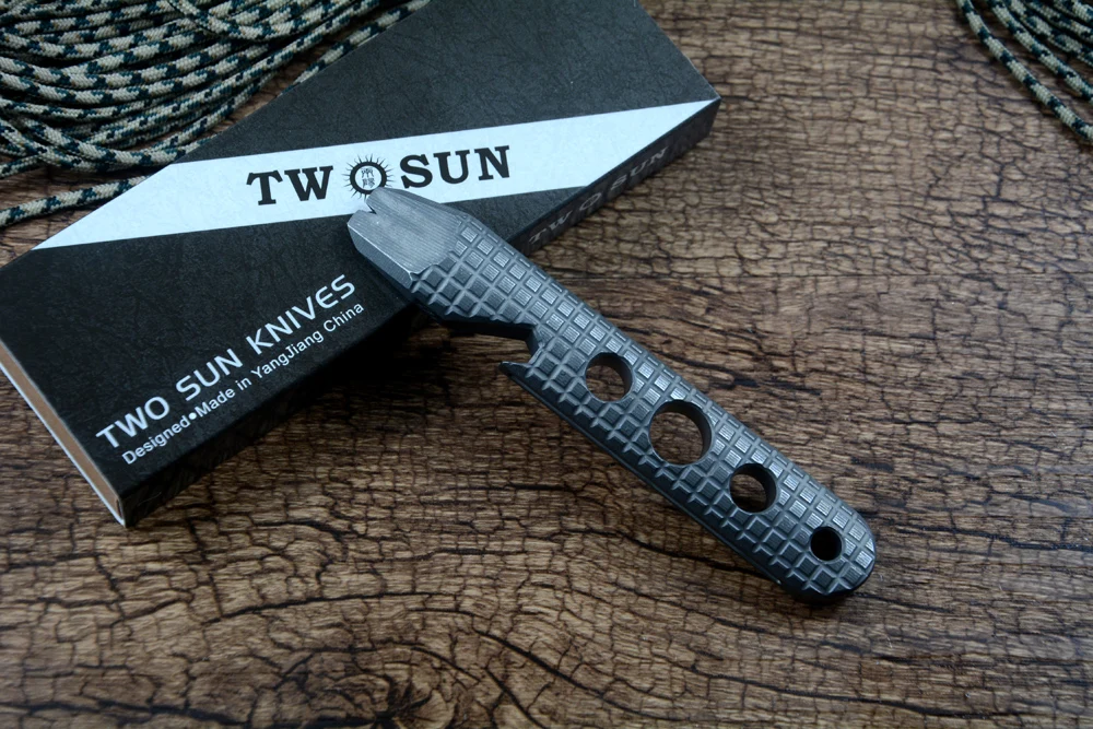 Оригинальный лом TWOSUN EDC Stonewash TC4 из титанового сплава походные инструменты для