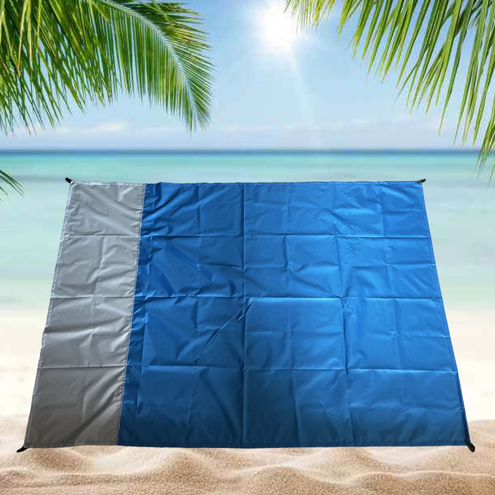 

1.4*2m Sand Beach Blanket Picnic Mat Waterproof Folding Pocket Mattress Portable Lightweight Camping Mat Outdoor Picnic Blanket