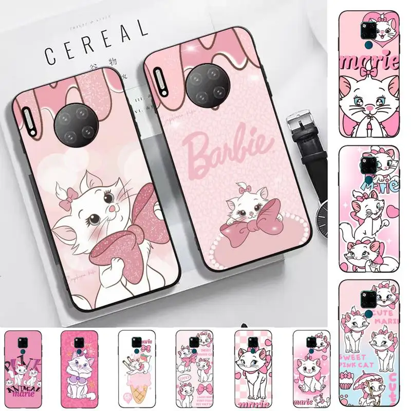 

Disney Marie Cat Phone Case for Huawei Mate 20 10 9 40 30 lite pro X Nova 2 3i 7se