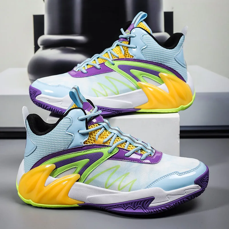 WH-8265 High Quality Mens Basketball Sneakers Gym Training Sports Shoes Kids Wearable Tenis Masculino Basketball Shoes for Mens