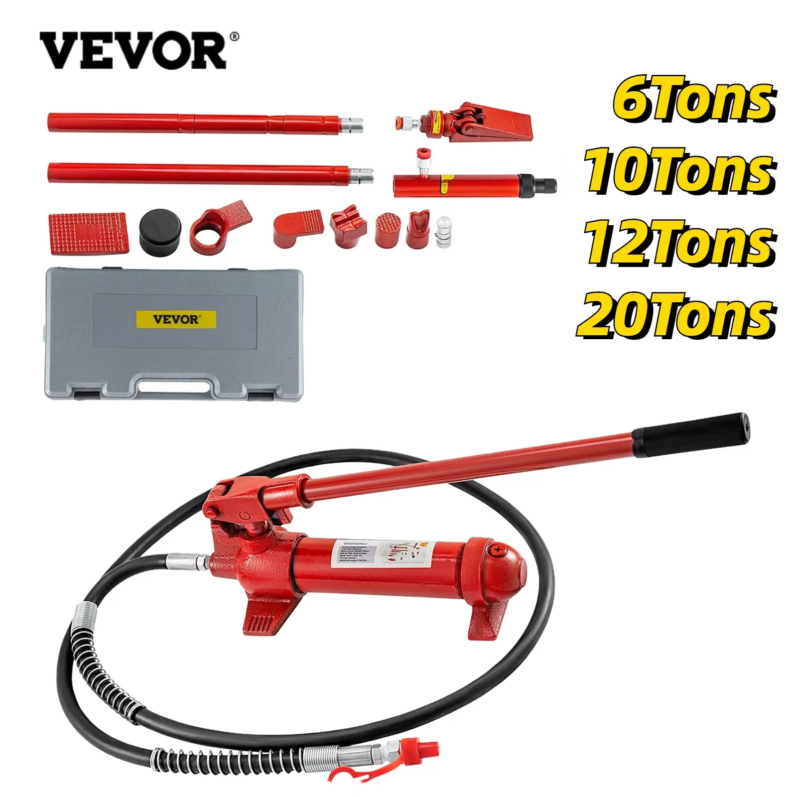

Новый комплект портативного гидравлического домкрата 6/10/12/20 тонн, коррекция листового металла, инструменты для разделения и ремонта автомо...