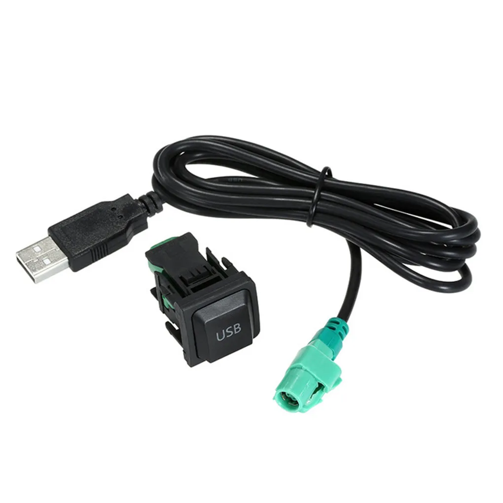 

Car USB Audio Cable Adapter CD Player Radio Wire Fast Charging Switch Accessories 4Pin Rope Interface Replacement