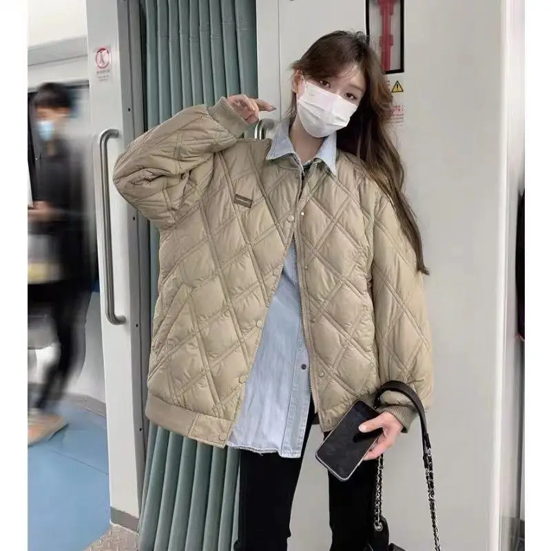 Зимняя стеганая утолщенная куртка с хлопковой подкладкой в американскую