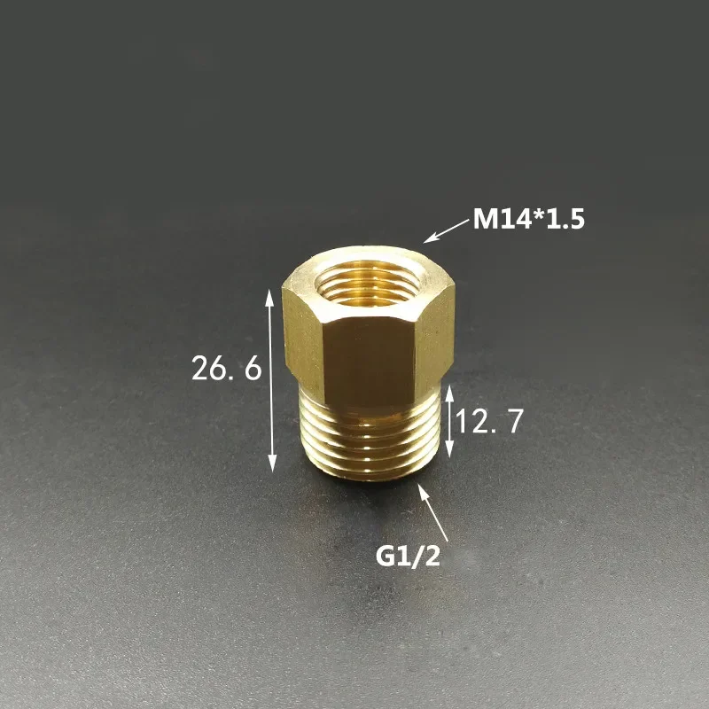 

M14x1.5 Метрическая резьба мама до 1/8 ''1/4'' 3/8 ''BSP, наружная резьба, латунный редуктор, фитинг для труб, Соединительный адаптер