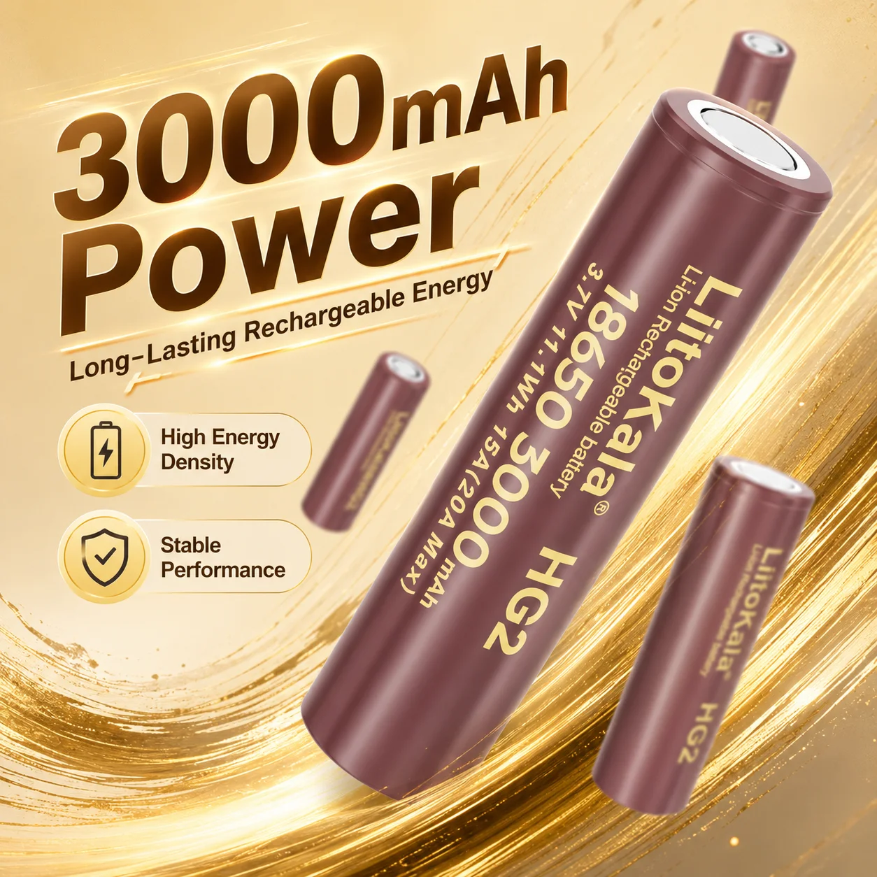 Фото Аккумулятор Li-ion 18650 MJ1 3500 мАч 3.7В 25А с зарядным устройством для электроинструментов, фонарей, DIY-проектов, использования на улице №1