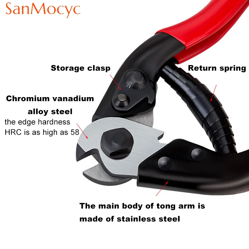 Bicycle Cable Housing Cutter Pliers Wire Nipper Breaker Tool Line Clamp MTB Stainless Steel Cable Cutter Bike Repair Accessories