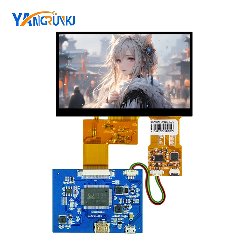 4 3-дюймовый сенсорный экран 480*272 с платой управления HDMI RGB 40p 400 нит TM043NDHG28