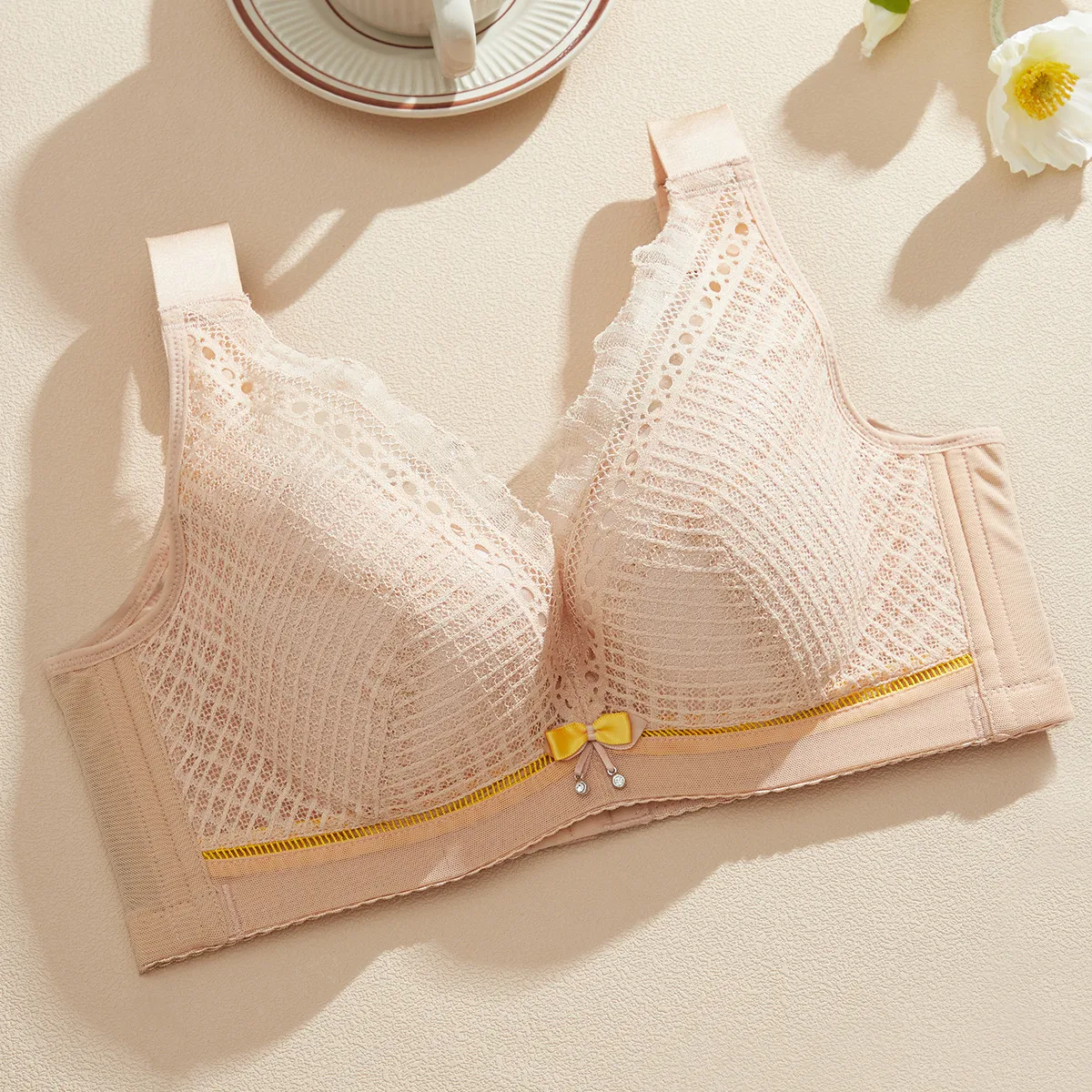 Регулируемый бюстгальтер для женщин модный кружевной высококачественный пуш-ап