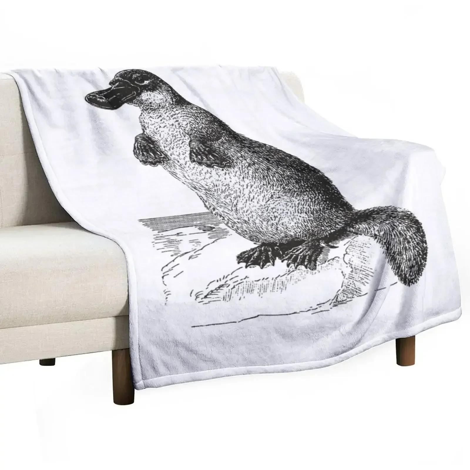 platypus Throw Blanket Furry Single Blankets