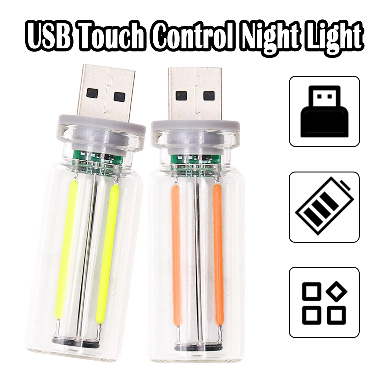 RANPO Ретро USB ночник фиолетовый | AliExpress