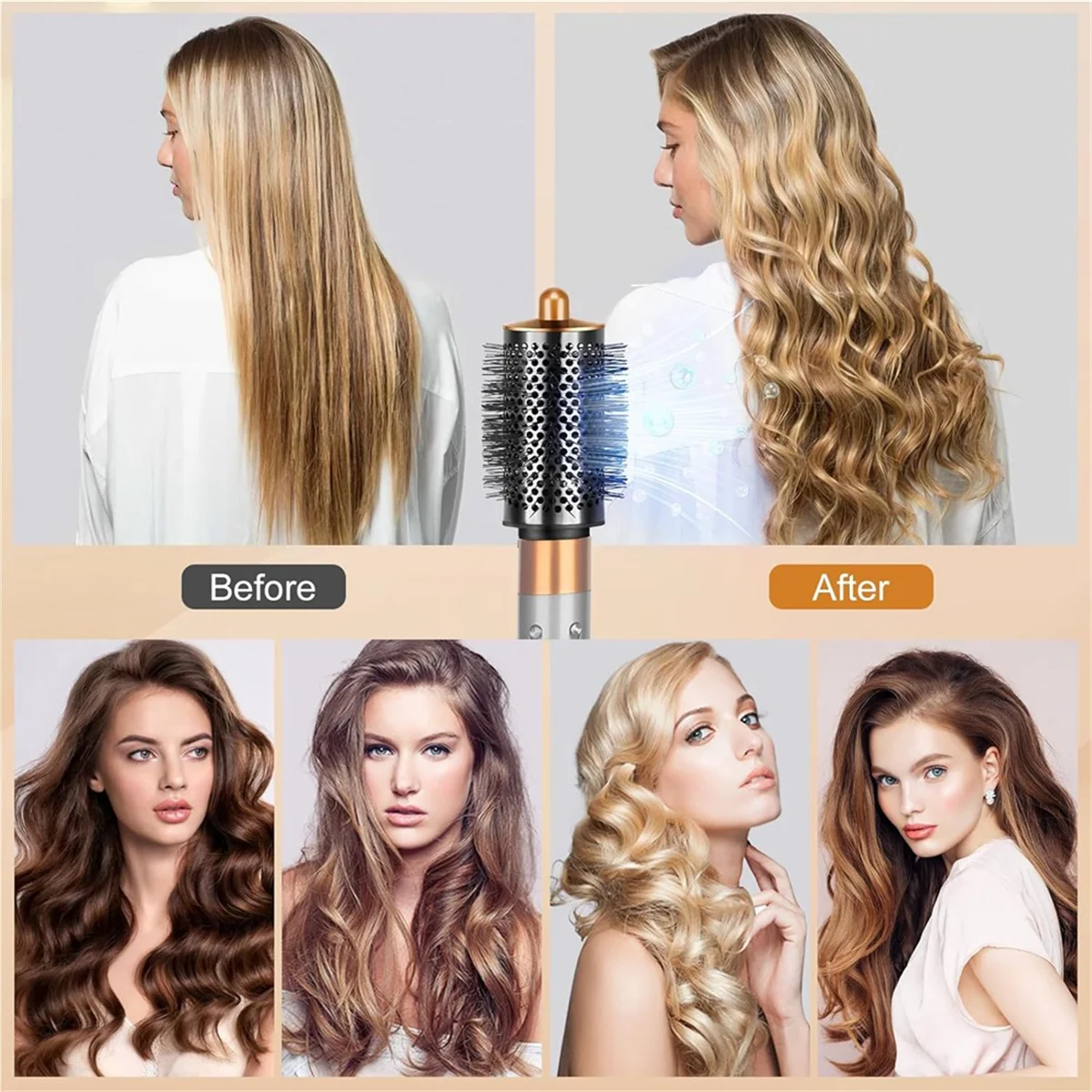 Большая круглая щетка для увеличения объема фена Dyson Airwrap мультистайлер с