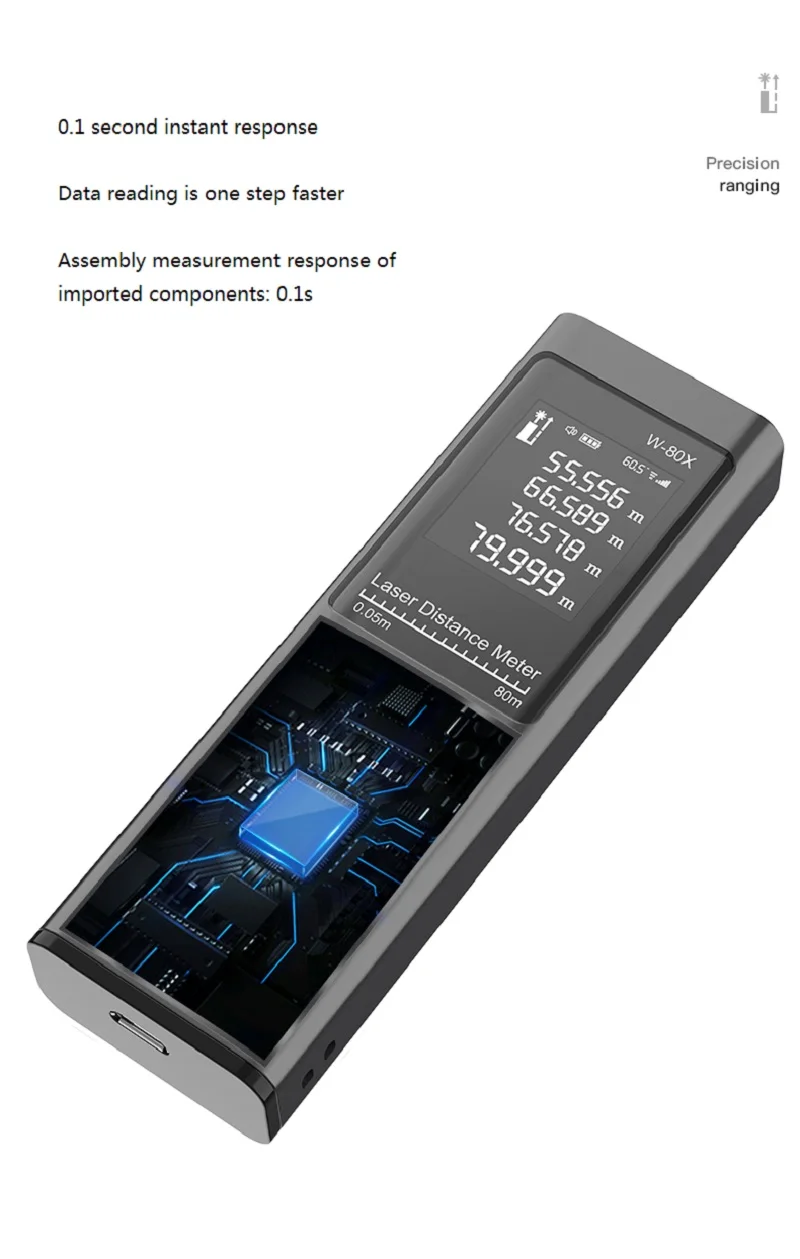 

Мини инфракрасный дальномер, ручная электронная линейка 80 м