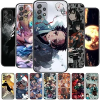 anime demon slayer blade phone case hull for samsung galaxy a70 a50 a51 a71 a52 a40 a30 a31 a90 a20e 5g a20s black shell art ce