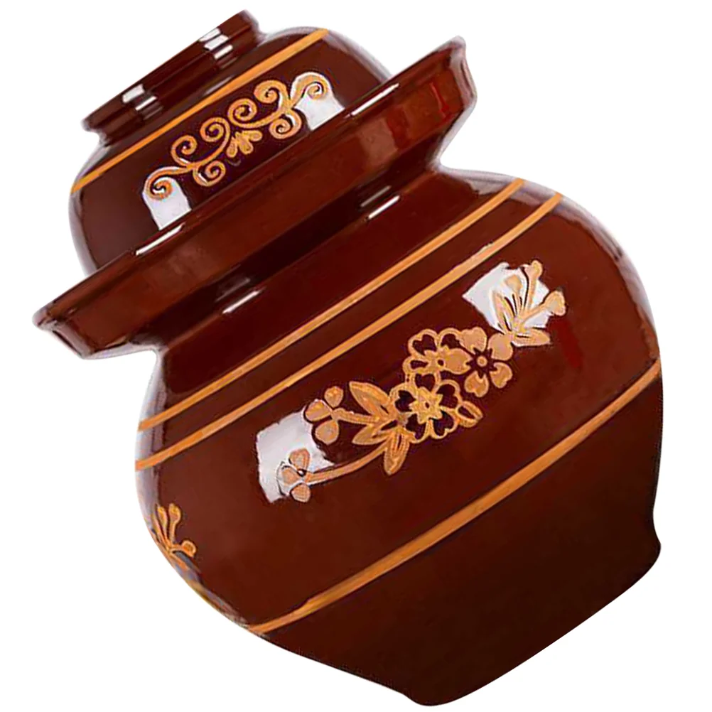 

Jar Pickle Jars Crock Fermenting Pickling Airtight Chinese Fermentation Storage Container Sauerkraut Sourdough Vegetable Pot Big