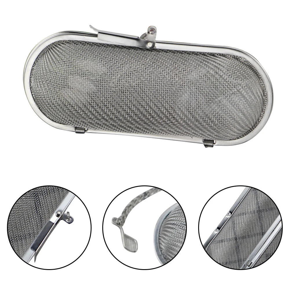 Oval Shape Infuser Fine Mesh Loose Tea Strainer With Chain For Household Stainless Steel Ball Coffee Residue-Filter