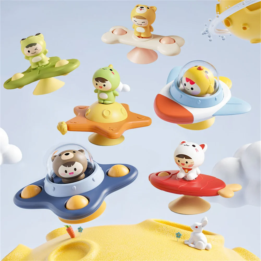 

Gyroscope Kids Gifts Suction Cup Gyroscope Dining Table Toy Dustproof Coax Baby Artifact Waterproof Gyro Toy Finger Spinner Toys