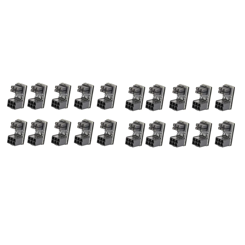 

10 шт., 8-контактный адаптер с вилкой на 8 контактов и углом поворота 180 градусов