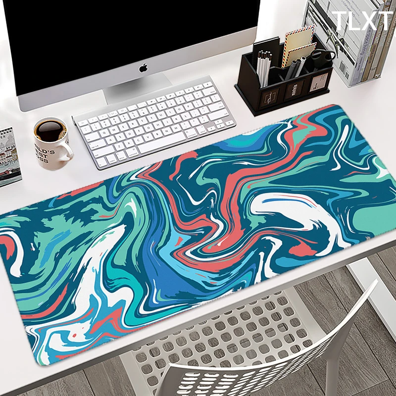 

Strata Liquid Computer Mouse Pad XXL Gaming Mousepad Abstract Large 90x40CM MouseMat Gamer Mause Carpet PC Desk Mat keyboard Pad