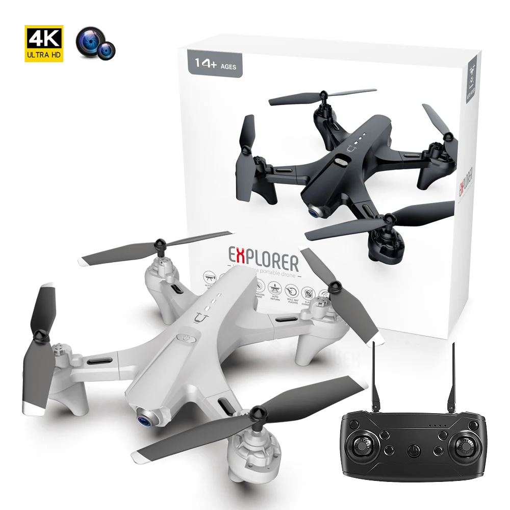 

Mini FPV Drone 4k Quadcopter Professional TUT Long Range Folding with Dual Camera Aerial RC Helicopters Toy Gifts