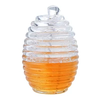 breakfast storage pot jam braed seasoning bottle home juice syrup container beehive crystal stirring rod dispenser honey jar