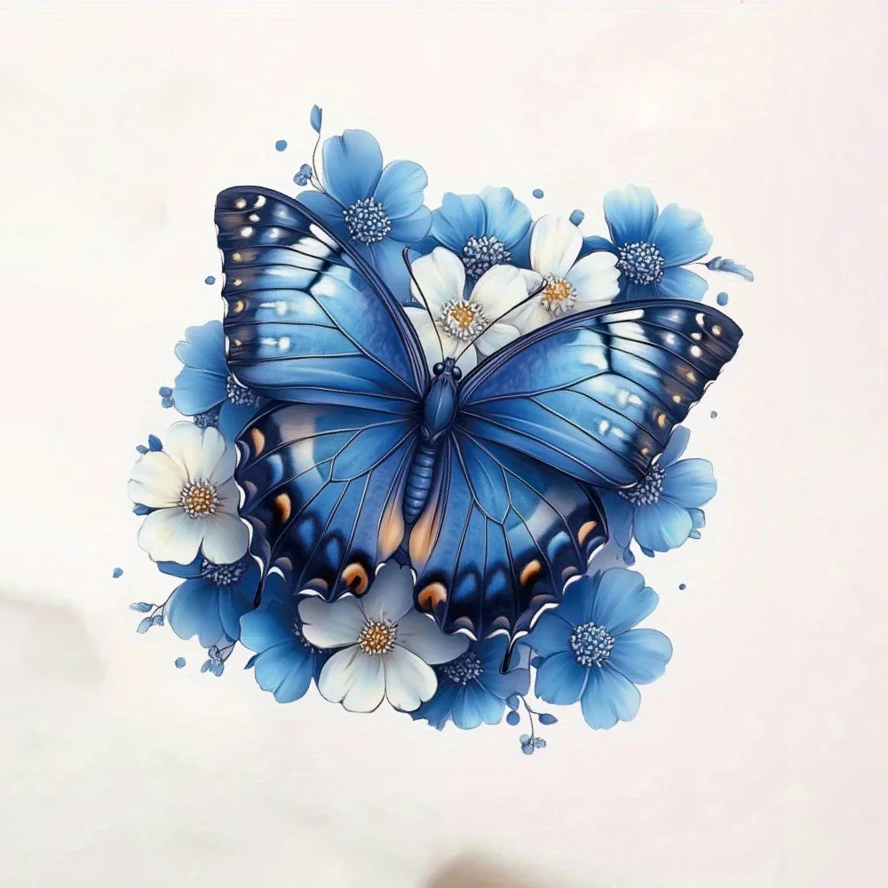 

Водонепроницаемые наклейки с бабочками и цветами