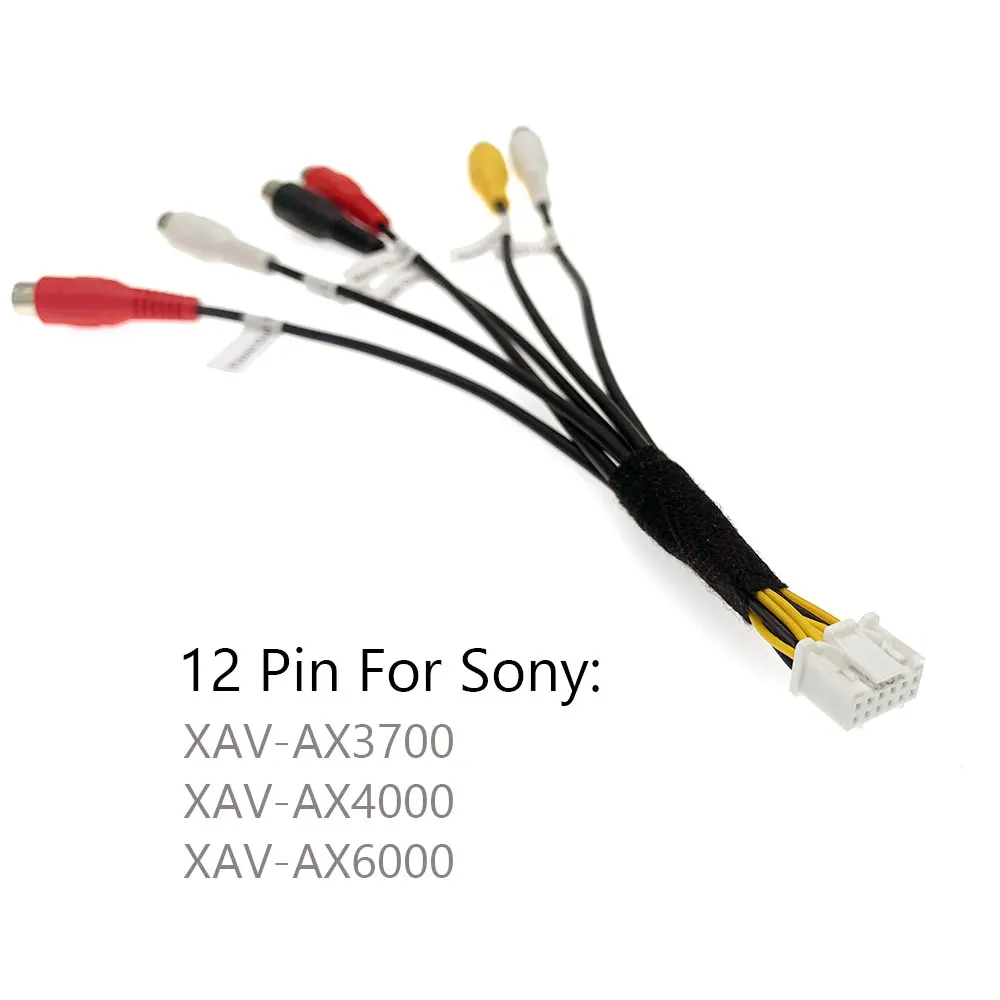 

Автомобильный 12-контактный RCA-разъем для переднего и заднего сабвуфера, камеры заднего вида для автомагнитол Sony XAV-AX3700, XAV-AX4000, XAV-AX6000