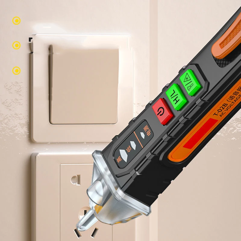 

Non-Contact Voltage Detector Electrical Tools Voltage Indicator Tester Pen AC Voltage Test Smart Breakpoint Finder 12-1000V
