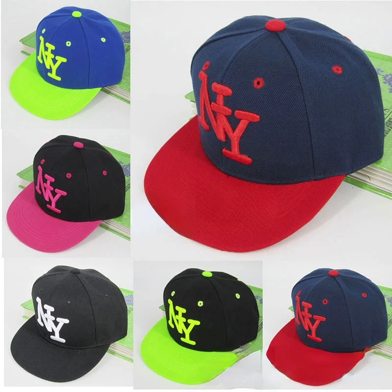 

NY Brand Children's Baseball Cap Letters Fashion Embroidery Street Spring and Autumn Outdoor Hip-hop Cap Adjustable Gift