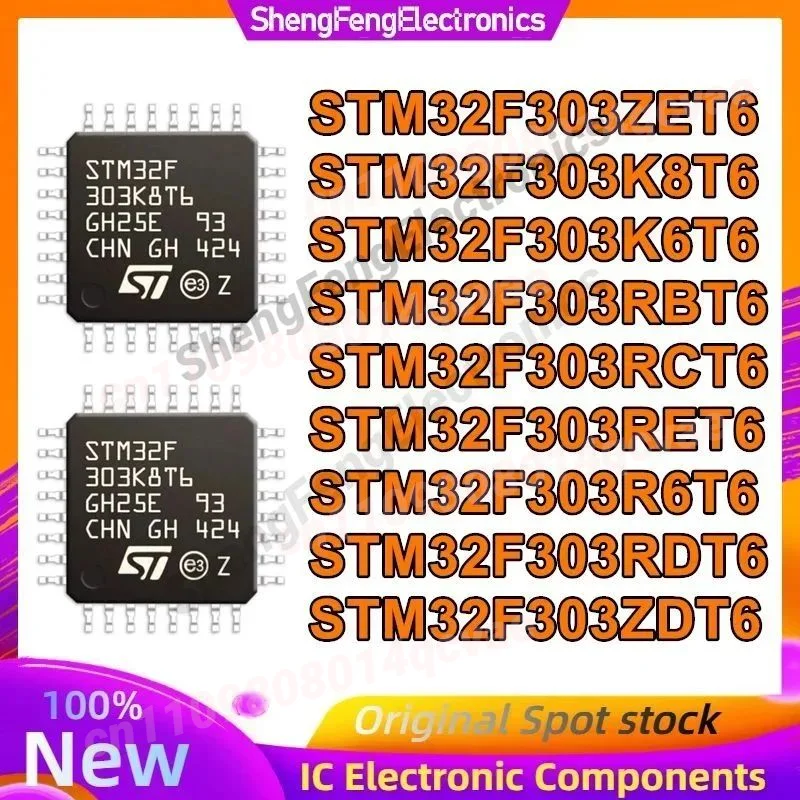 5P STM32F303ZET6 STM32F303ZDT6 STM32F303K8T6 STM32F303K6T6 STM32F303RBT6 STM32F303RCT6 STM32F303RET6 STM32F303R6T6 STM32F303RDT6 (art.: 3920dd348d676) - 3920dd348d676