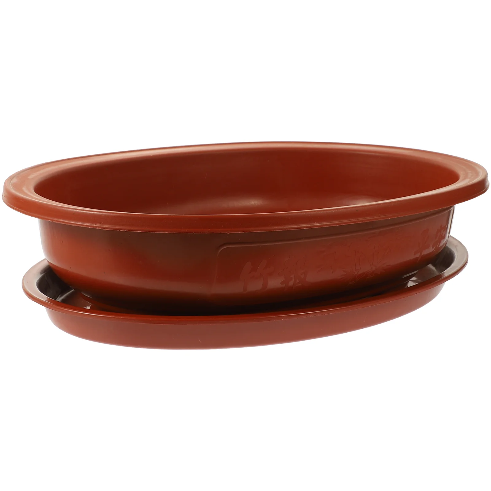 

Indoors Outdoors Bonsai Planting Pot Plastic Oval Bonsai Pot Planting Pot