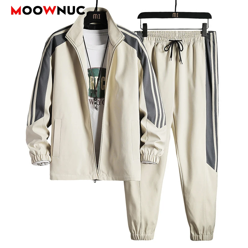 

Jackets + Pants Men's Casual Sets Male Sportswear 2023 New Jogger Fashion Tracksuits Hombre Two Pieces Sets Long Sleeve MOOWNUC