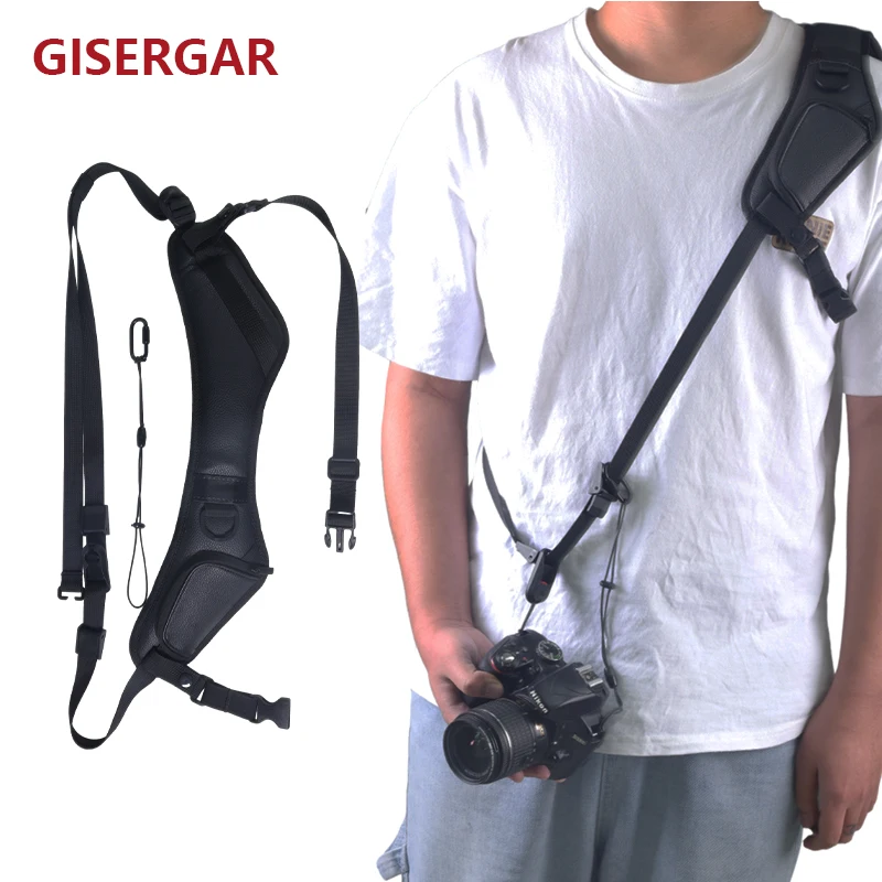 Ремешок из натуральной кожи для камеры на одно плечо ремешок быстросъемный