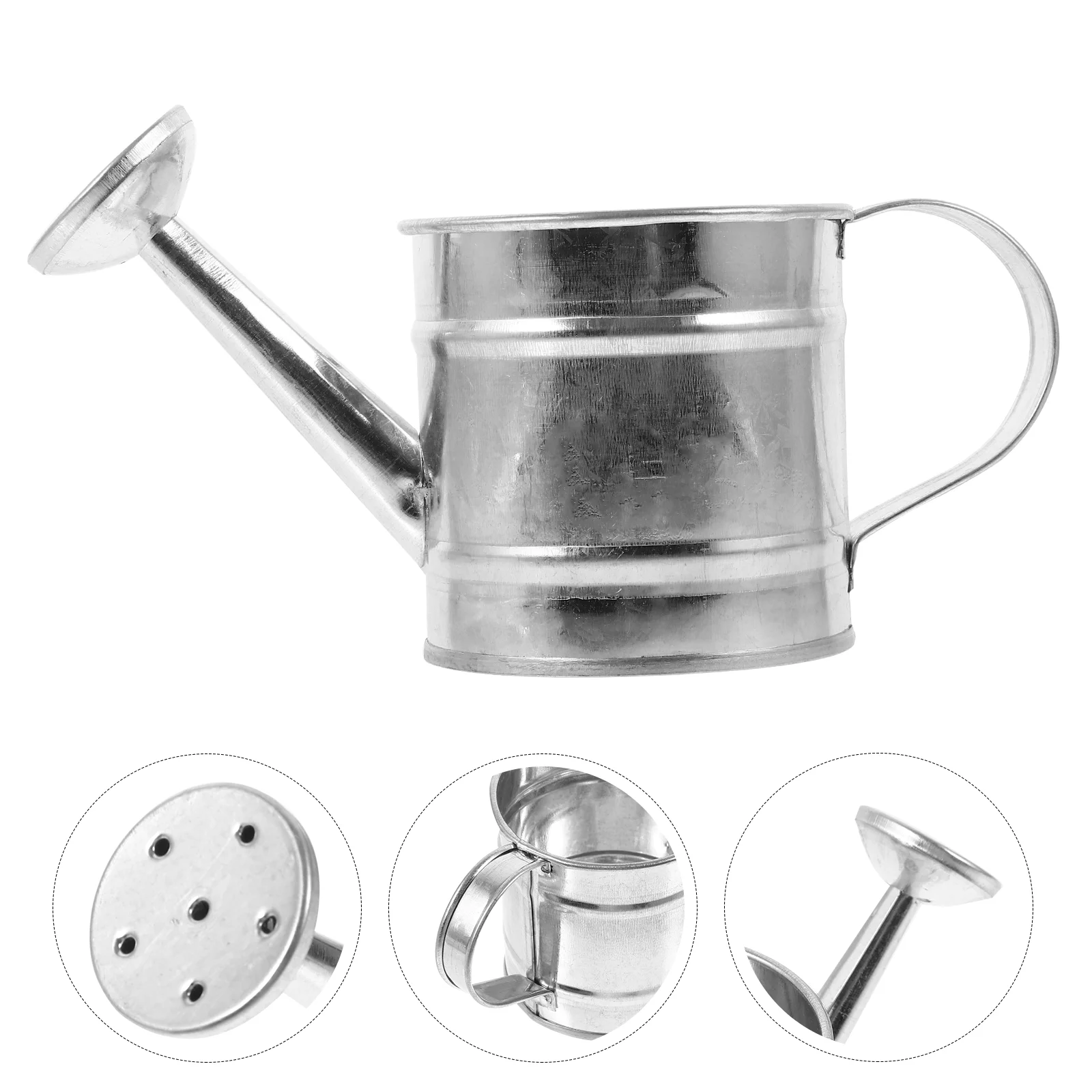 

5pcs Mini Galvanized Watering Cans Decorative Mini Watering Cans for Crafts Desktop Decorations
