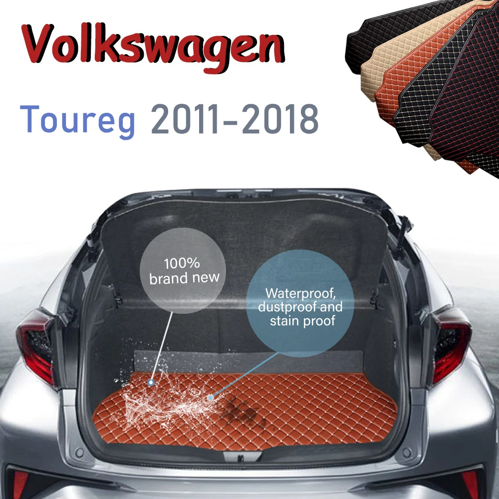 

Rear Trunk Mat for Volkswagen Toureg 2011-2018 Trunk Floor Mats Leather Trunk Mat The Boot Mat Car Accessories 2017 2016